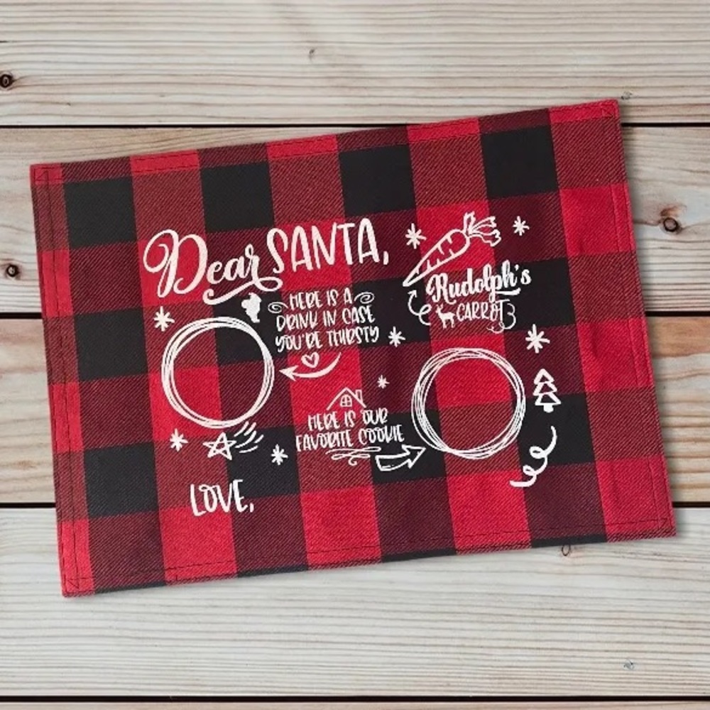Santa Placemats Christmas Cookies